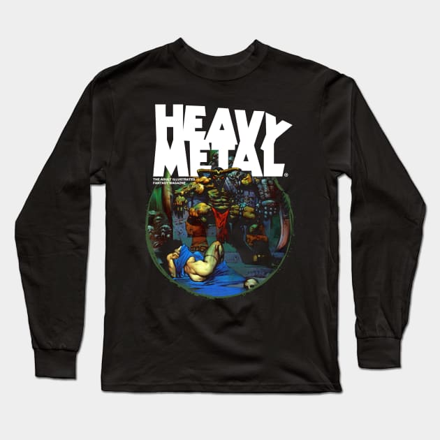 heavy metal magazine Long Sleeve T-Shirt by burristx